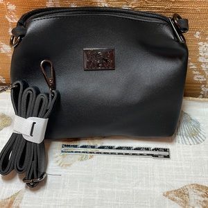Black makeup bag